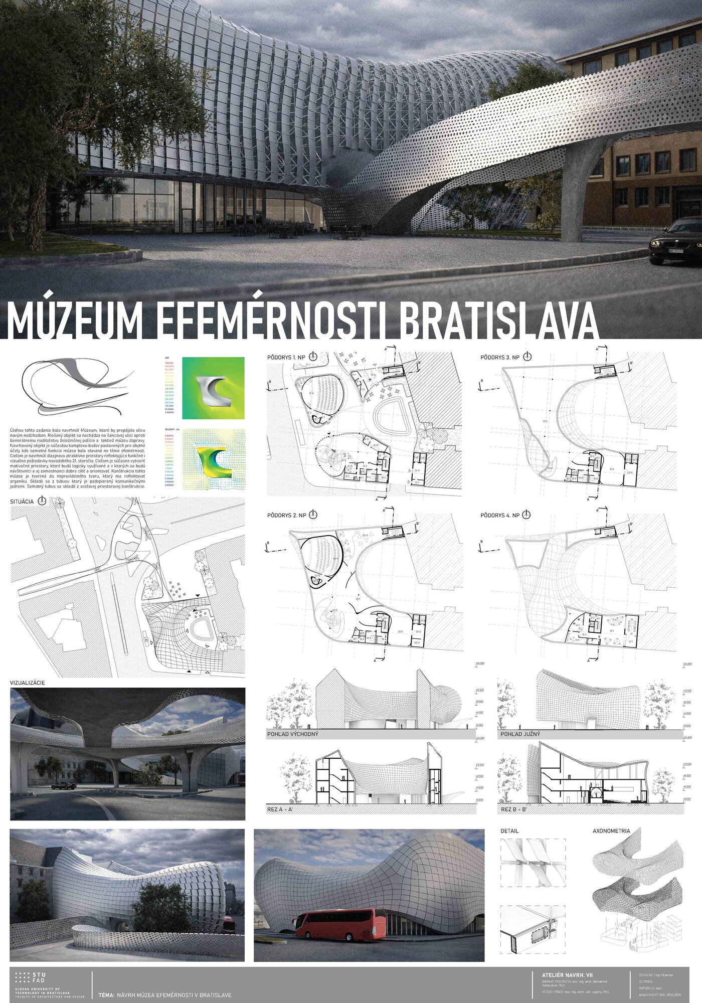 Ateliér navrhovania VII - Filip Chamila - Múzeum efemérnosti Bratislava