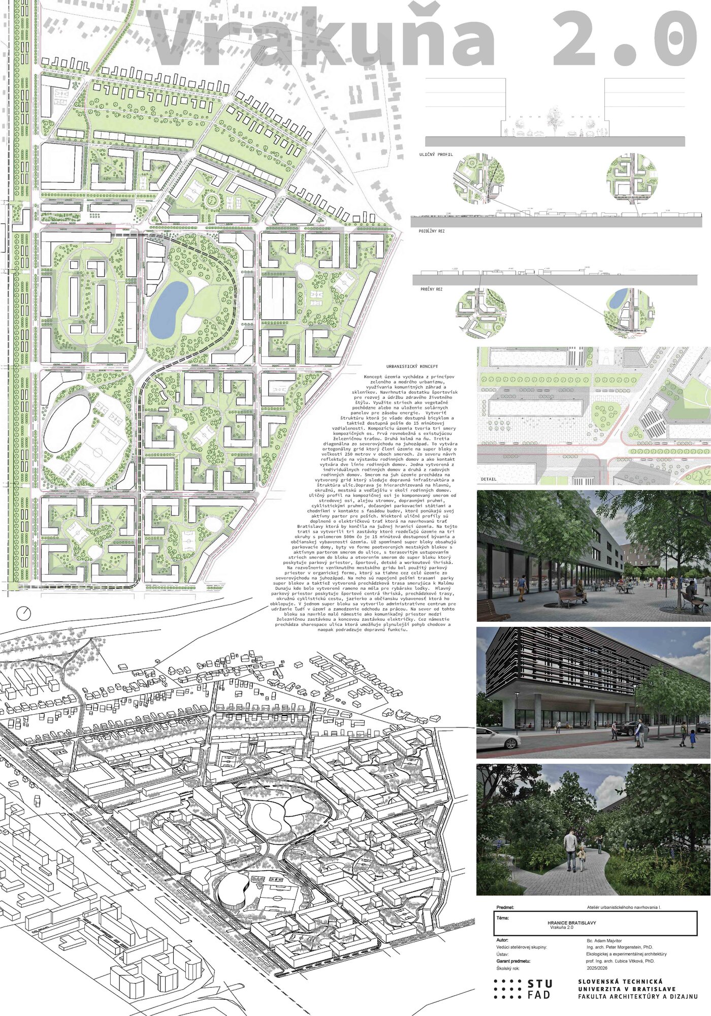 Ateliér navrhovania VII - Adam Majvitor - Vrakuňa 2.0