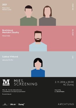 MIES. SCREENING vol.5 - premietanie videorozhovoru s dekankou FA STU