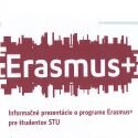 Informačné prezentácie o programe Erasmus+