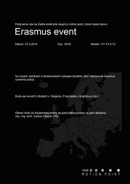 motion.point: Erasmus event