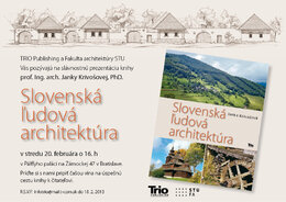 J.Krivošová_Slovenská ľudová architektúra_krst publikácie