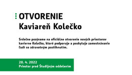 OTVORENIE: Kaviareň Kolečko