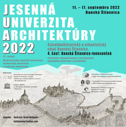 WORKSHOP: Jesenná univerzita architektúry 2022