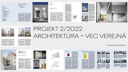 ČASOPIS PROJEKT: Architektúra – vec verejná