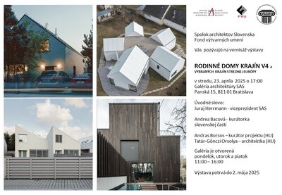 VÝSTAVA: Rodinné domy V4