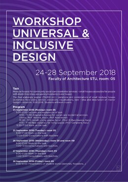 Workshop Univerzálne a inkluzívne navrhovanie