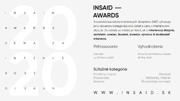 SÚŤAŽ: INSAID - AWARDS 2020