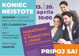 SEMINÁR: Manažment a marketing v umení