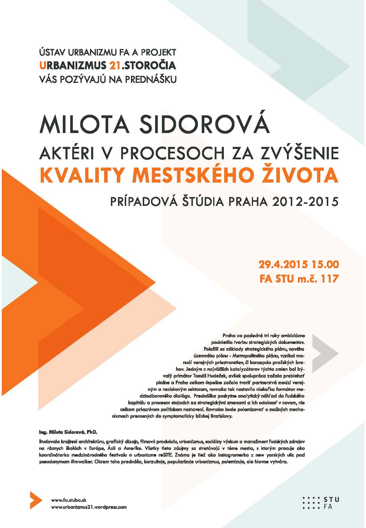 Milota Sidorová - prednáška