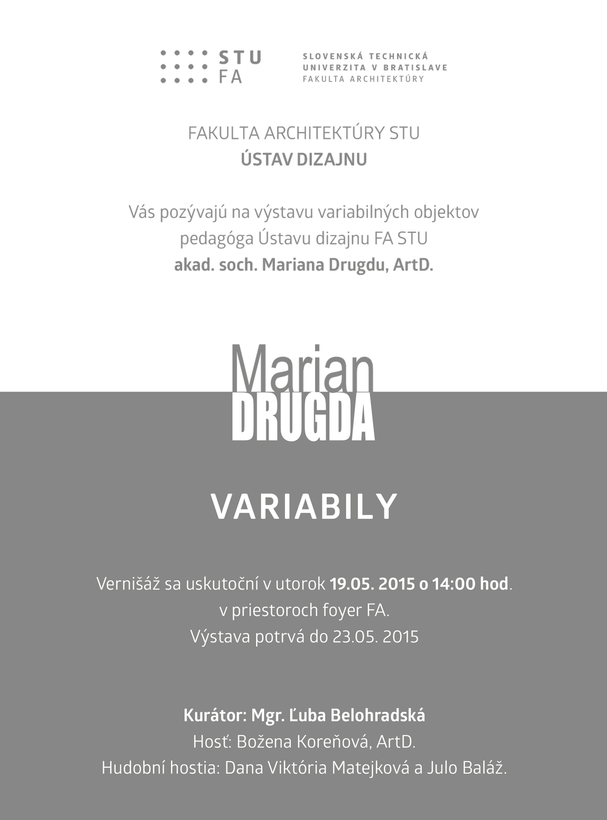 marian drugda - variabily